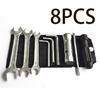 Motorcycle Spark Plug Spanner Wrench Socket Tool Kit W/Storage Pocket Universal