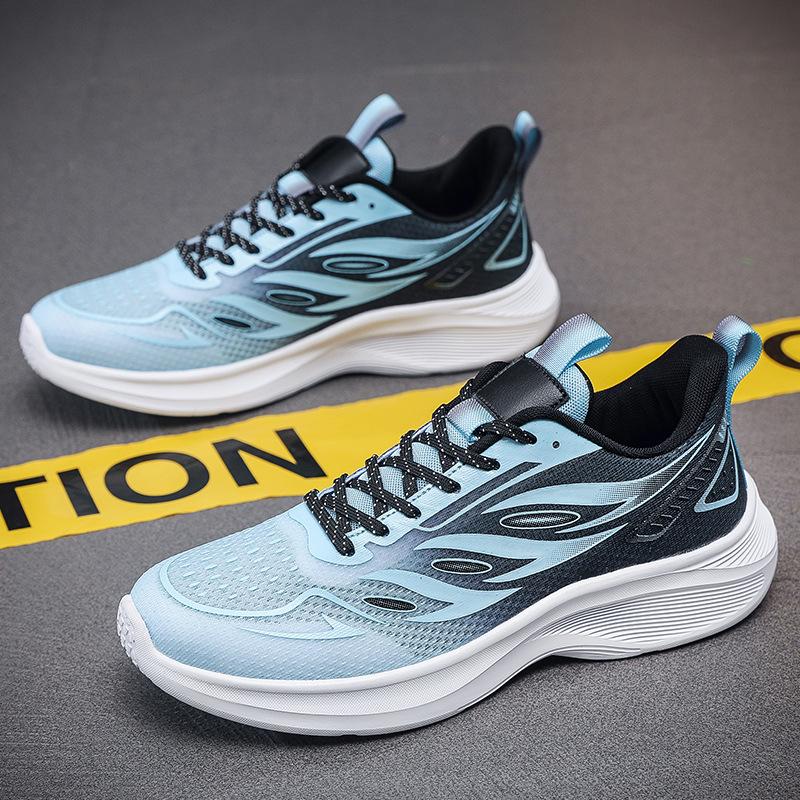New Extra Large Size 50 Trendy Shoes Men's Platform Shoes Casual Shoes Mesh Breathable Soft Sole Running Light Men's Shoes