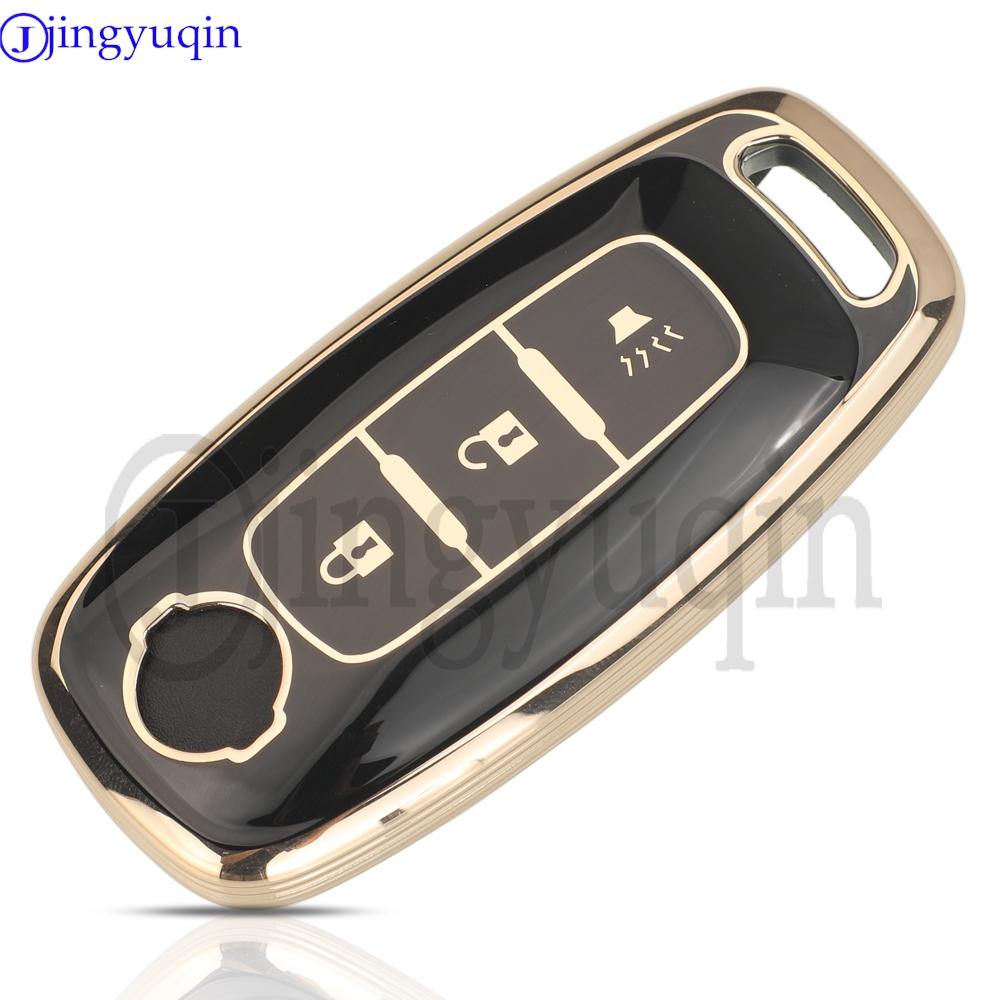 Jingyuqin Soft Tpu Car Key Case 3/4/5 Buttons For Nissan Rouge Kicks Pathfinder J12 Ariya Altima Rogue Qashqai Bluebird Sylphy