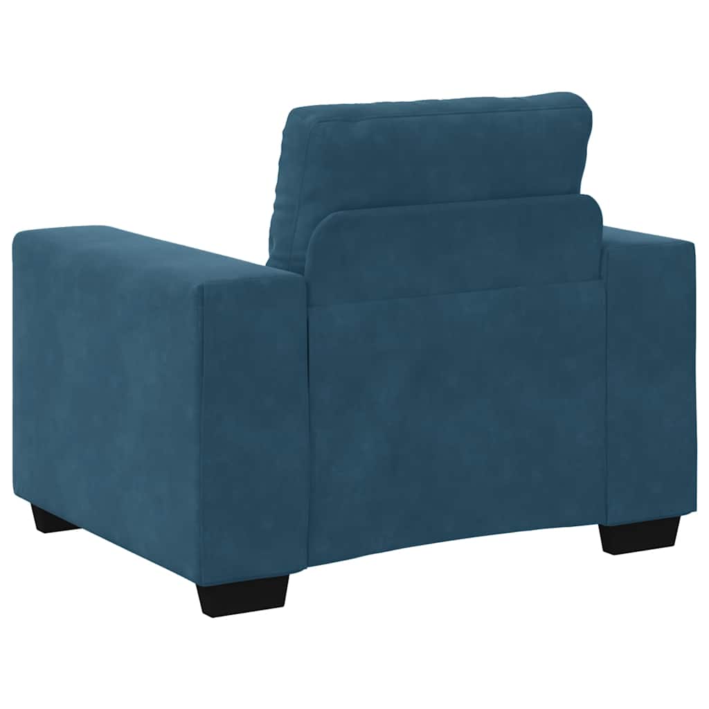 Armchair Blue 100x78x80 cm Velvet