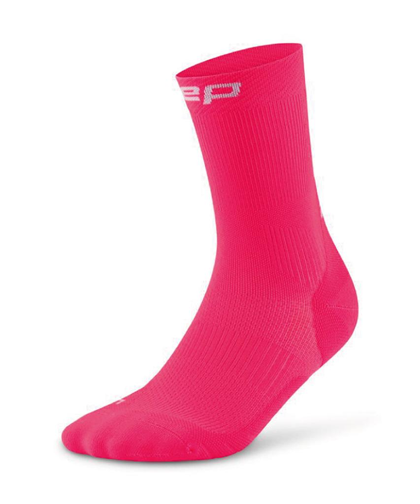 Ssiipi Cep Core Run Mid-Cut Socks V5 Pink Women'S