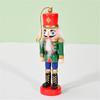 3pcs Holidays Nutcrackers Shaped Tree Hangings Hand Painted Wood Figurines Pendant Christmas Themed Embellishments