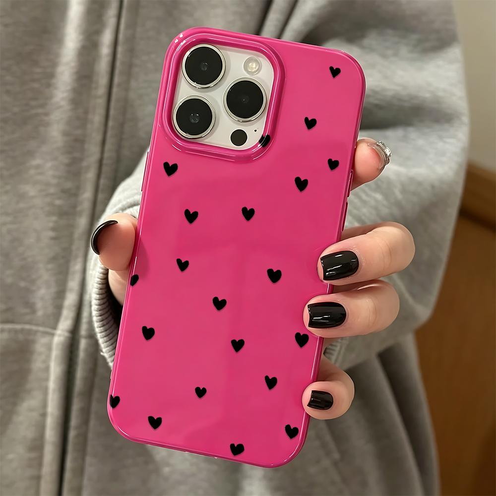 Love Pattern Soft Phone Case For Iphone 17Air 11 12 13 14 Plus 15 16 17 Pro Max Coque Phone Cover Funda