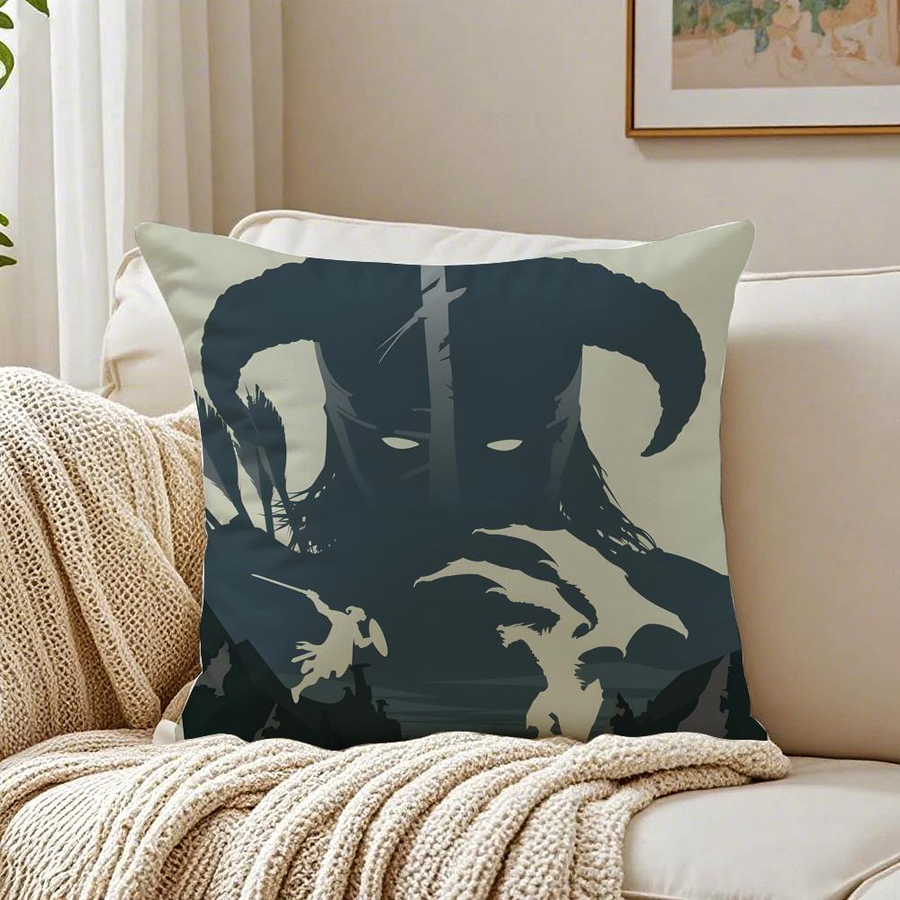 Game OpenWorld The EElder SScrolls V Cushion Cover Pillowcase Antidustmite living Room Sofa Decor Cushion Room
