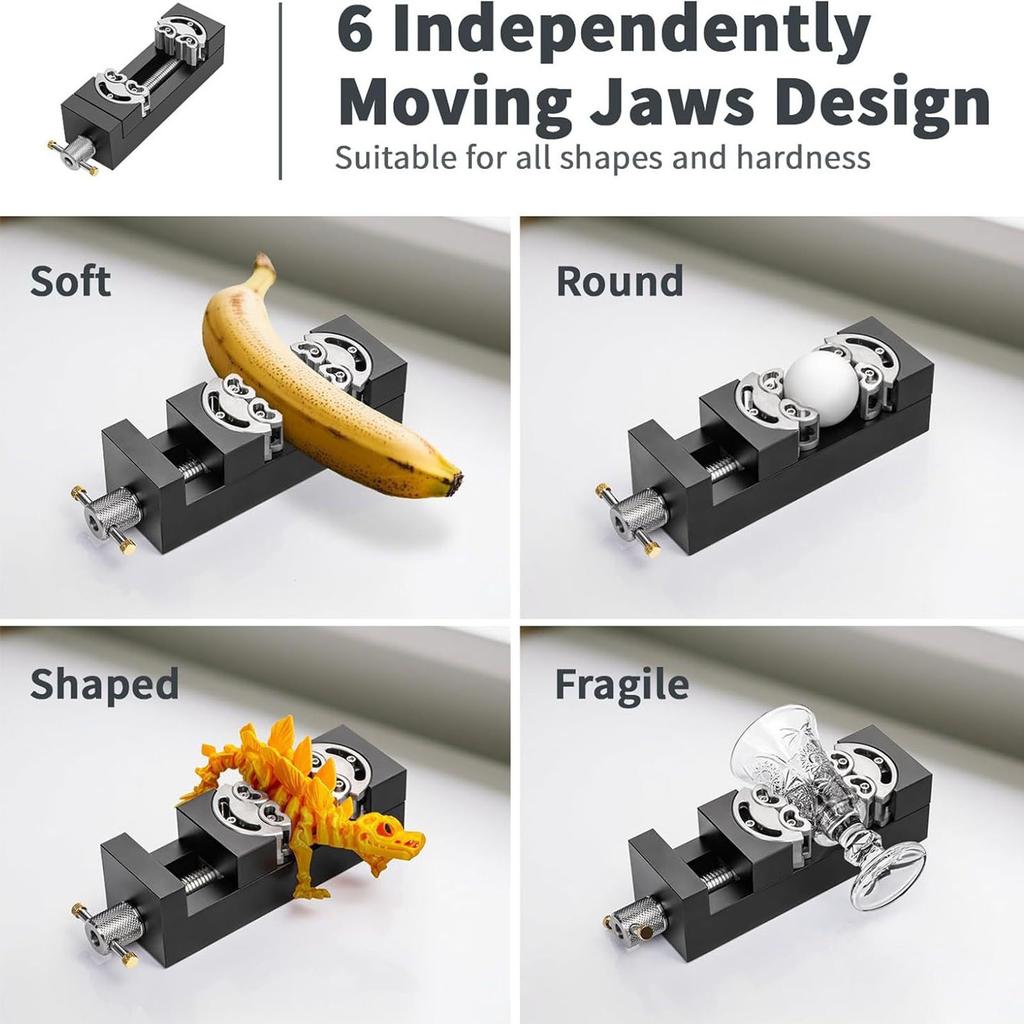  Vise Clamp Heavy Duty Self Adjusting Drill Press Vise for Jewelry Craft Model Making Repair