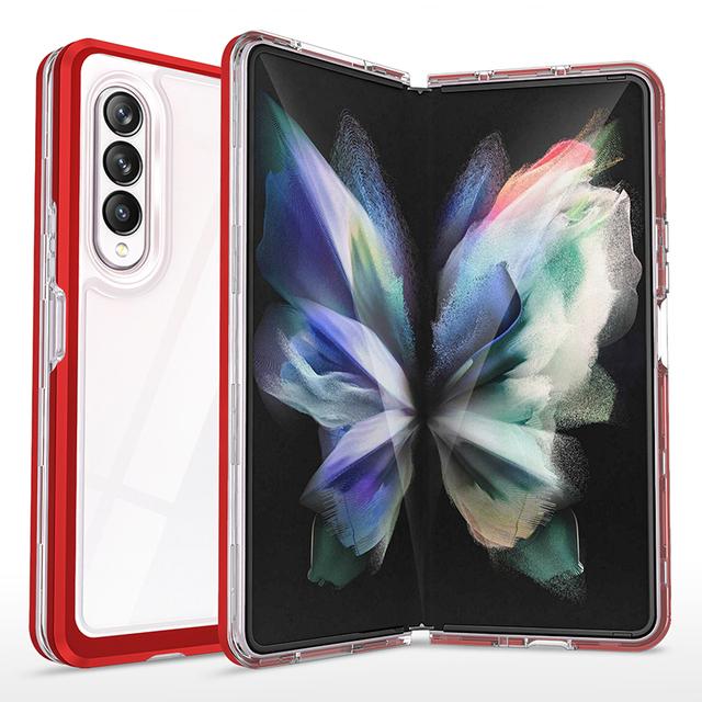 Ultra Thin Clear Phone Case For Samsung Galaxy Z Fold 4 Fold 3 Folding Screen Mobiles Fold3 Fold4 Transparent Hard Case Cover