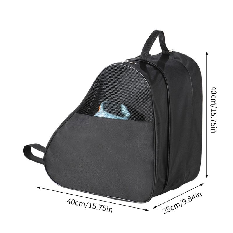 3 Layer Skate Shoulder Bag Large Size For Skating And Equipment Produced Of Long Permanent Fabric
