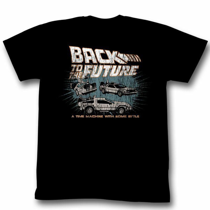 Back to the Future Cars Adult T-Shirt XXXL