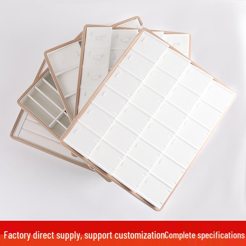 

Jewelry Display Stand Tray for Necklaces, Rings, Earrings, Bracelets, and Pendants 27-Hole Bracelet Tray