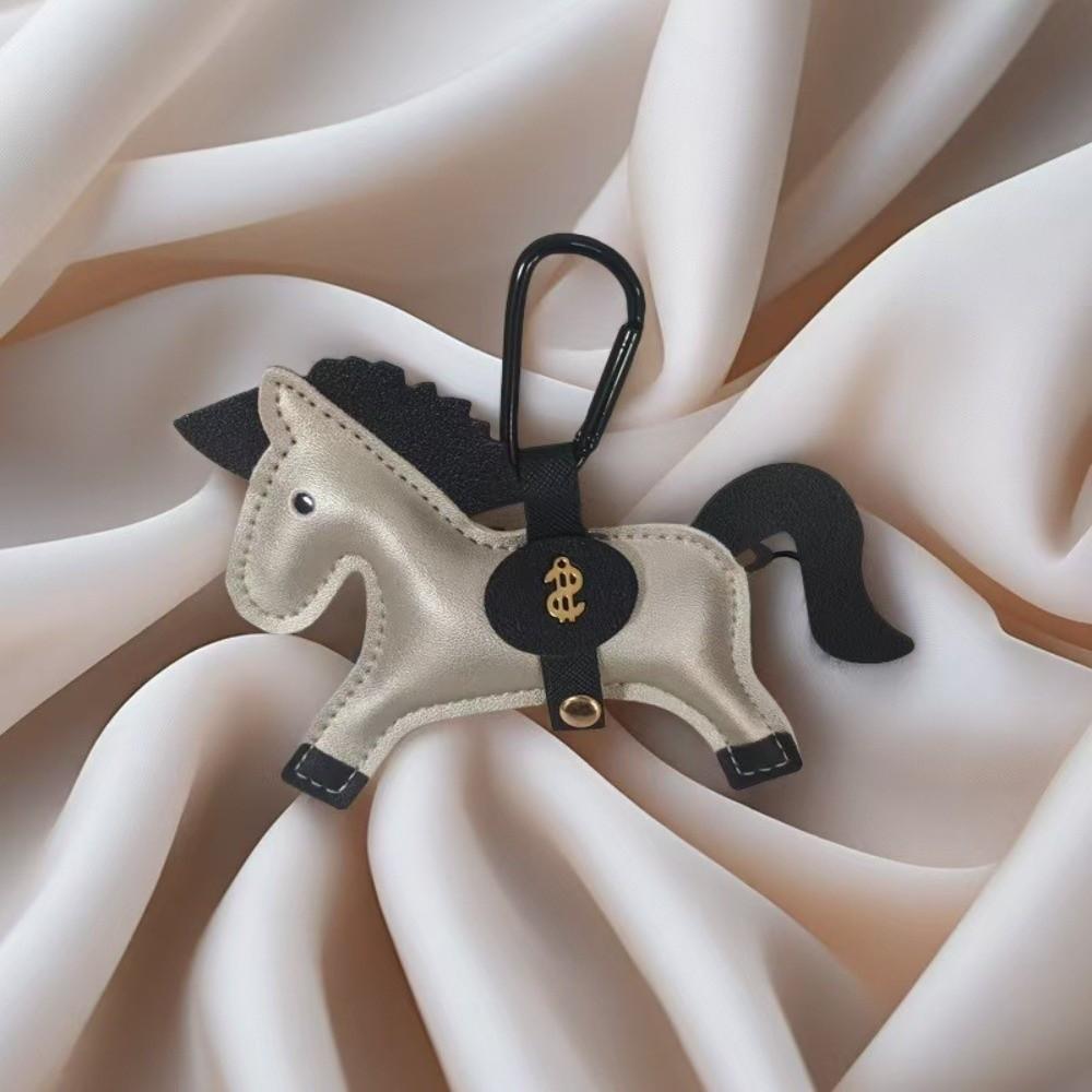 Handmade Stitching Horse Pendant Multi-color Keychain New Trend Bag Charm Backpack Accessory