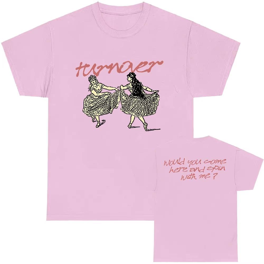 DIZZY TEE TURNOVER Band Rock Band T-shirt Grunge Fashion Unisex Streetwear Summer Cotton Loose Male Tshirts Hip Hop Men T Shirt