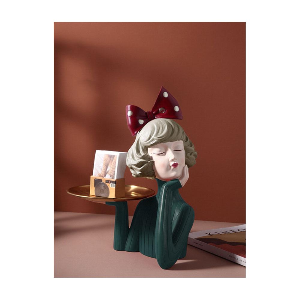 Harz Mädchen Kunst Wohndekor Dekoration Zimmer Figuren Für Innen Schreibtischzubehör Kawaii Statue Skulpturen Nordisch Wohnen