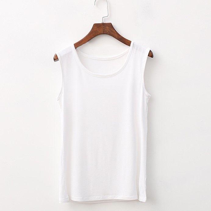 

Сексуальный жилет без рукавов, женский однотонный тонкий камзол, женская летняя футболка на бретельках с круглым вырезом XXXL белый