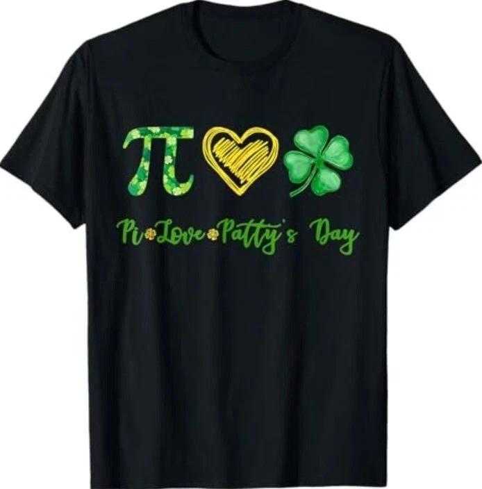 Pi Love Shamrock Patty s Day Math Teacher St Patrick s Day T shirt S
