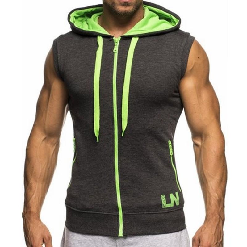 zip up sweat vest