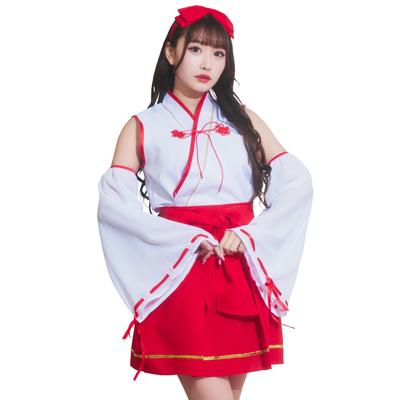 Clearstone GLOWHOLIC Cosplay Halloween Mini Shrine Maiden Red Women's