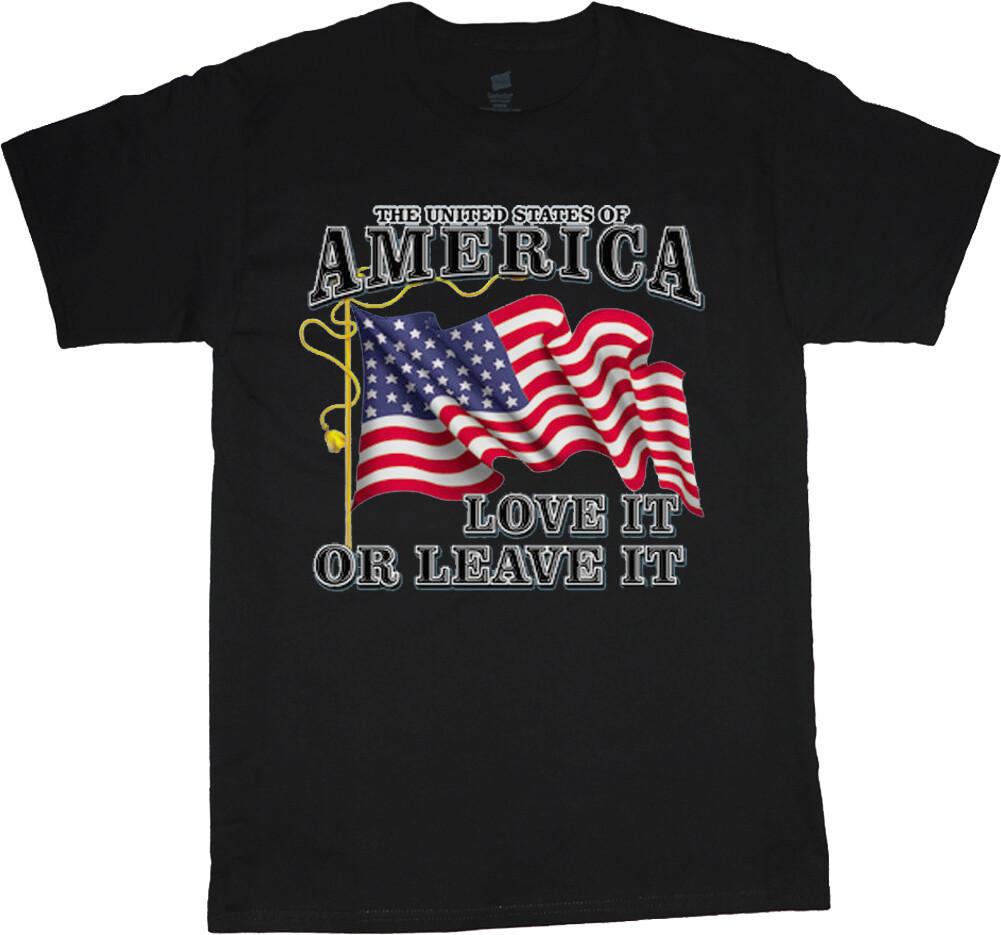 American Flag Love It Or Leave It T-shirt
