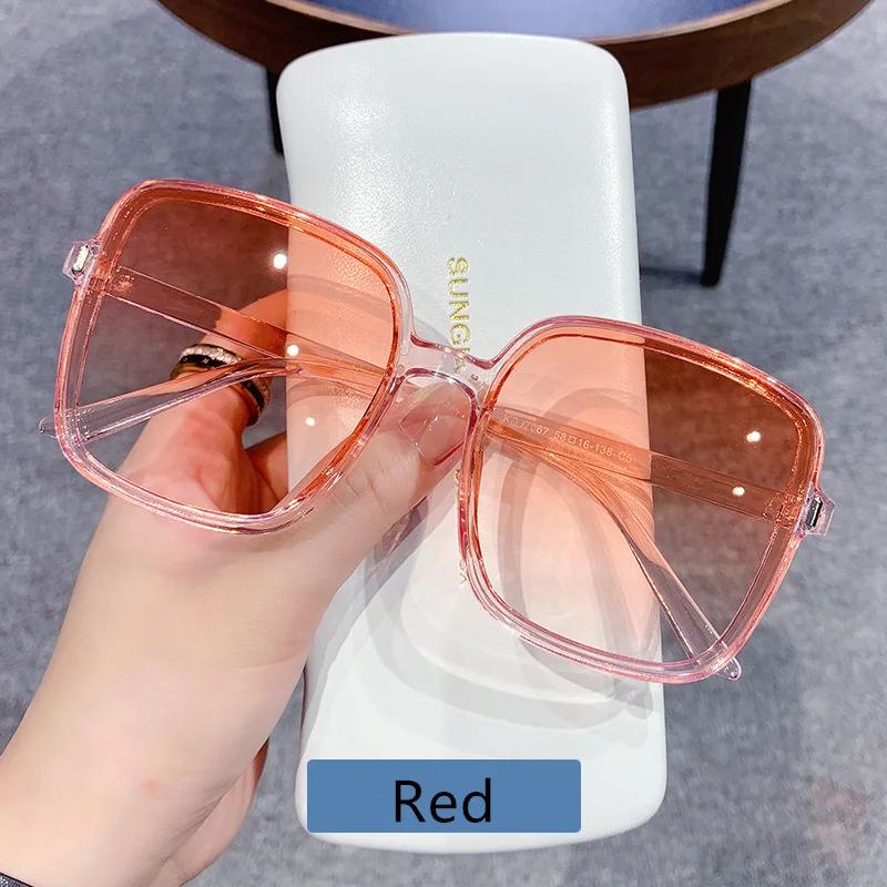 Square Sunglasses Woman Retro Vintage Gradient Sun Glasses Female Clear Lens Black White  Glasses Women