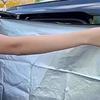 Tendalino Magnetico per Finestrino Auto Argento Titanio Tendalino Parasole per Finestrino Laterale Auto Pieghevole Copertura per Finestrino Laterale Auto, Protezione Privacy Oscurante