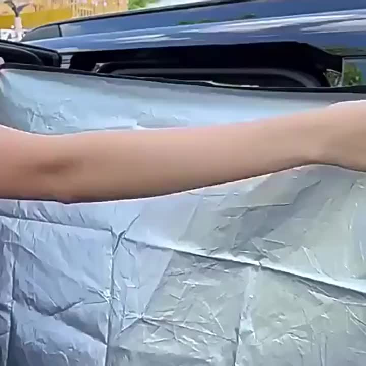 Tendalino Magnetico per Finestrino Auto Argento Titanio Tendalino Parasole per Finestrino Laterale Auto Pieghevole Copertura per Finestrino Laterale Auto, Protezione Privacy Oscurante