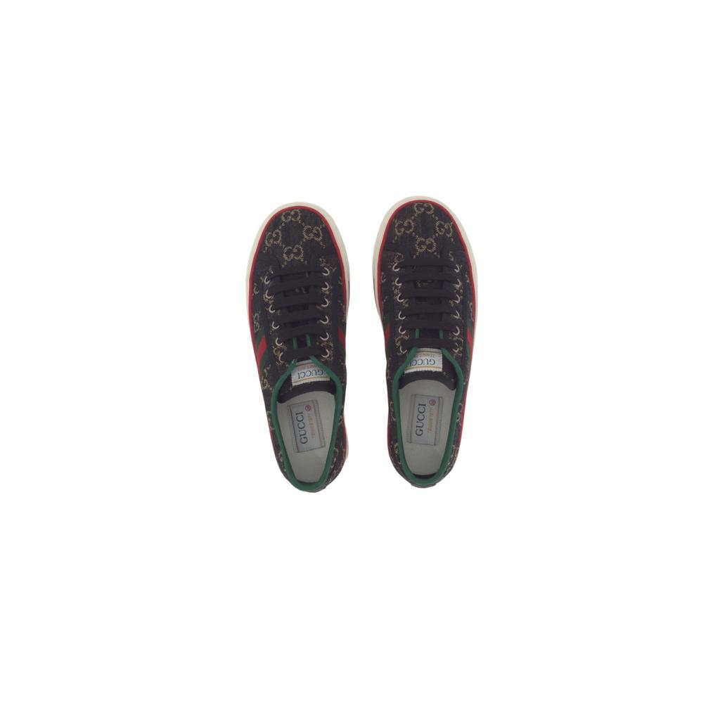 Gucci Womens Tennis 1977 'GG Logo Black Multi' (women's sizes) Black / Multi Skate Shoes 606110 UN320 1291