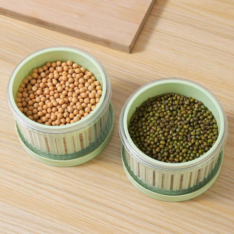 Sealed Fresh-Keeping Box Kitchen Refrigerator Storage Box Plastic Food Drain Storage Round Onion Ginger Garlic Storage Box