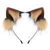 Handmade Realistic Plush Cat & Fox Ears Headband - Cute Lolita Cosplay Hair Accessories