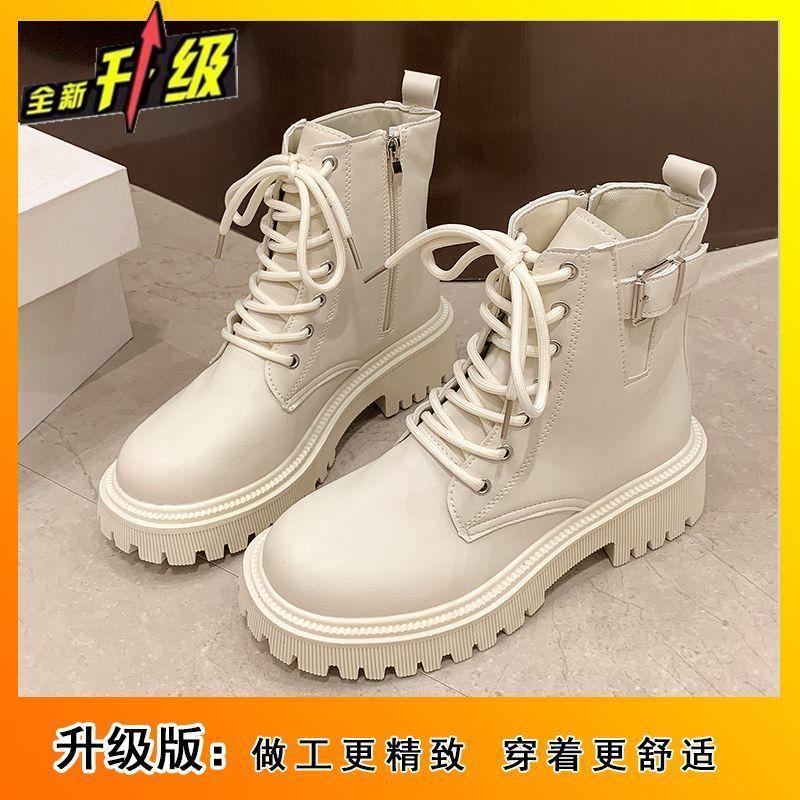 British Platform Short Boots Martin Boots Women's 2025 Autumn and Winter New Versatile Single Boots Children