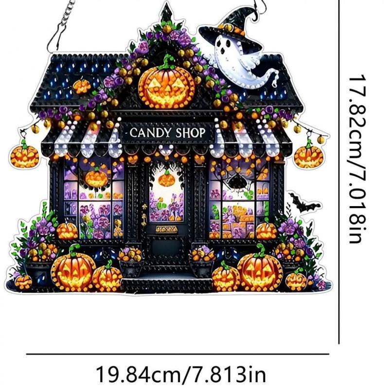DIY Halloween Slikhus Maleri Sæt Uregelmæssig Krystal Strass Kunst Håndværk Boligindretning