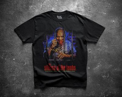 Silence of the Lambs Shirt, Hannibal Lecter Horror Tee, Vintage 90s Bootleg Graphic T-Shirt, Buffalo Bill Cult Classic Gift, Bootleg Horror