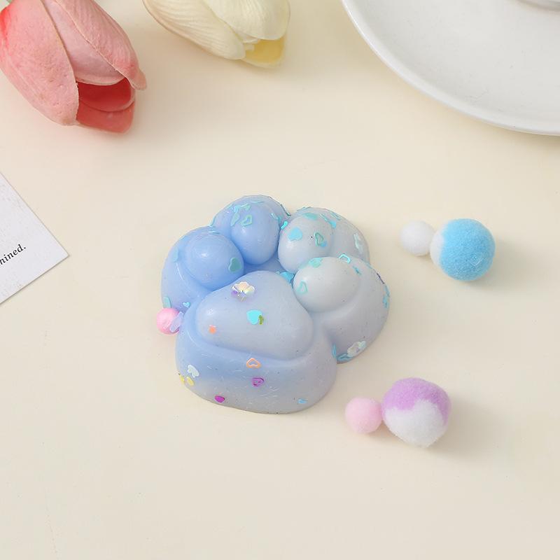 Gheare de Pisică Flocking Squishy Jucărie pentru Ameliorarea Stresului Jucării Senzoriale Fidget Extra Mari pentru Copii Adulți Relaxare Anxietate Strânge Cadou