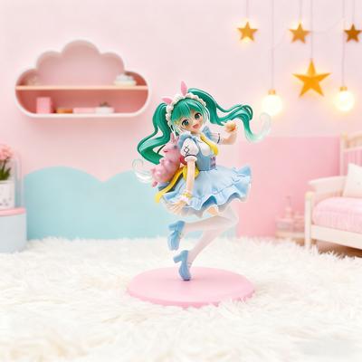 Non-Toxic New Fairy Tale Hatsune Miku Princess Handmade Beautiful Children Surrounding Model Desktop Decoration Ornament Collection Gift