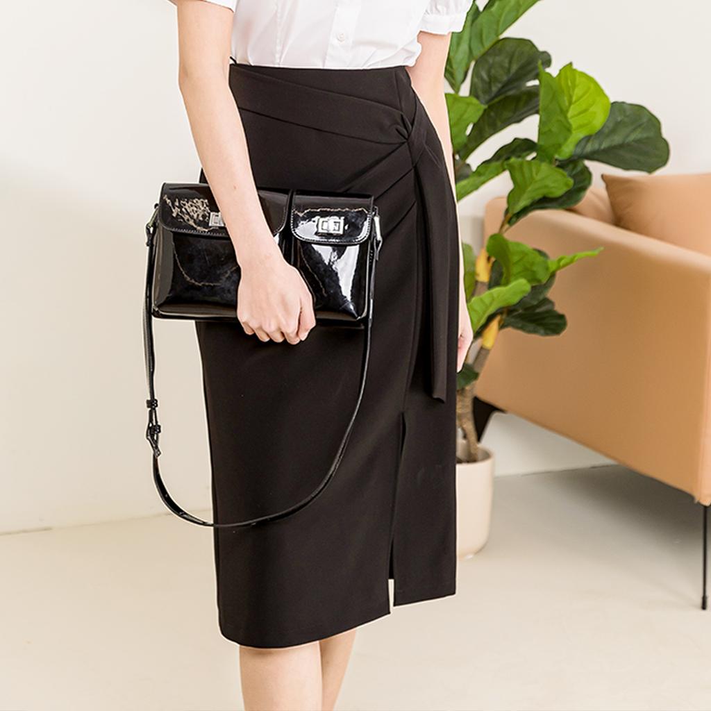 Fashionable and Simple Half Cut Skirt with Temperament for Commuting Straight Tube Skirt