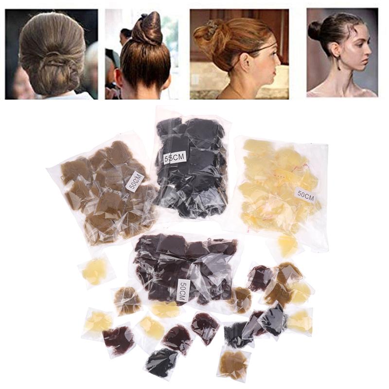 50Pcs Hair Net Elastic Bundle Hair Invisible Hairnet Mesh Bun Hair Net Bun Hair Hair Style Tool 30/50/70/80CM Hair Accessories