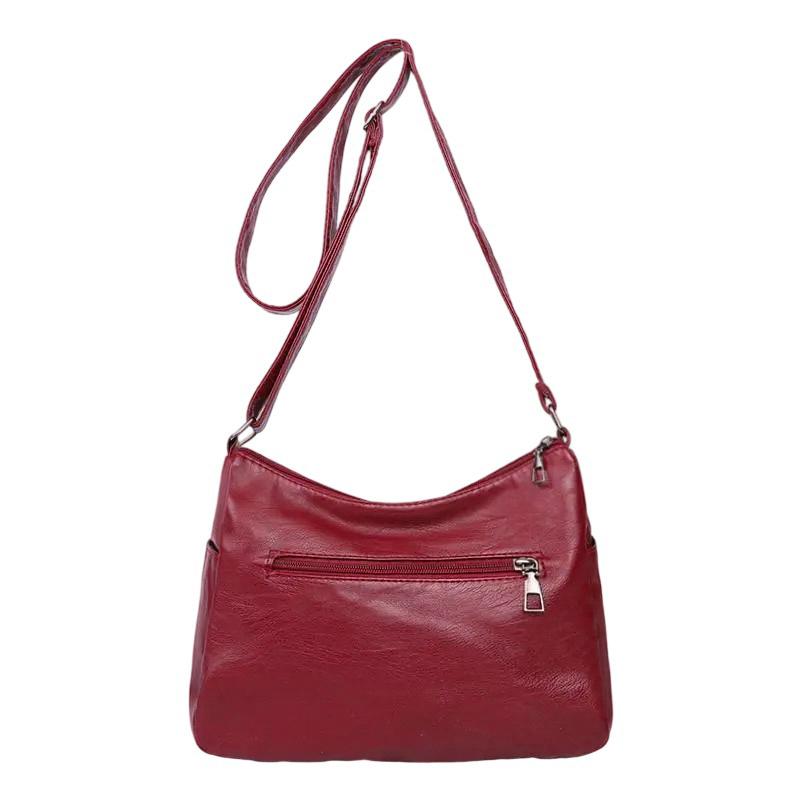 Weiche Leder Mehrfachfach Mehrfach-Taschen Schultertasche Damen Umhängetasche Muttertasche