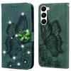 Shiny Glitter Wallet Leather Case For Samsung Galaxy S26 Ultra S25 S24 FE S23 S22 Plus A15 A16 A26 A36 A56 A34 A54 A55 A37 A57