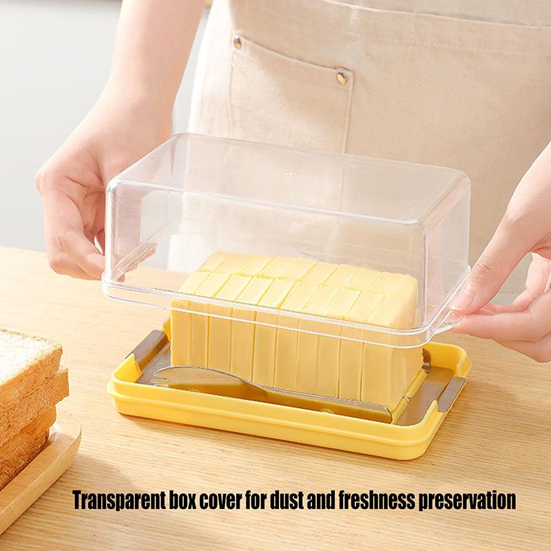 Cheese Butter Cutting Fresh-Keeping Box With Lid Frozen Butter Slicer Butter Storage Container Butter Storage Butter Crock Bowl