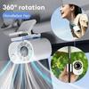 Clip-On Car Fan 360° Rotatable 100-Speed Multi-Scene Portable Fan Long Service Life Lightweight USB Rechargeable