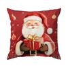 45X45Cm Winter Red Retro Christmas Pillowcase Bedroom Cushion Cover 100% Polyester Living Room Cushion Pillowcase Home Decor