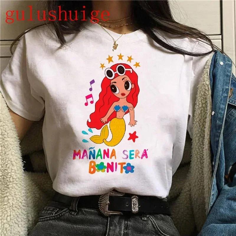 Unisex Y2k 90s Unisexana Sera Bonito Bichota Karol G T Shirt Women Short Sleeve Woman Graphic T Shirts O Neck Tee Trendy Clothing