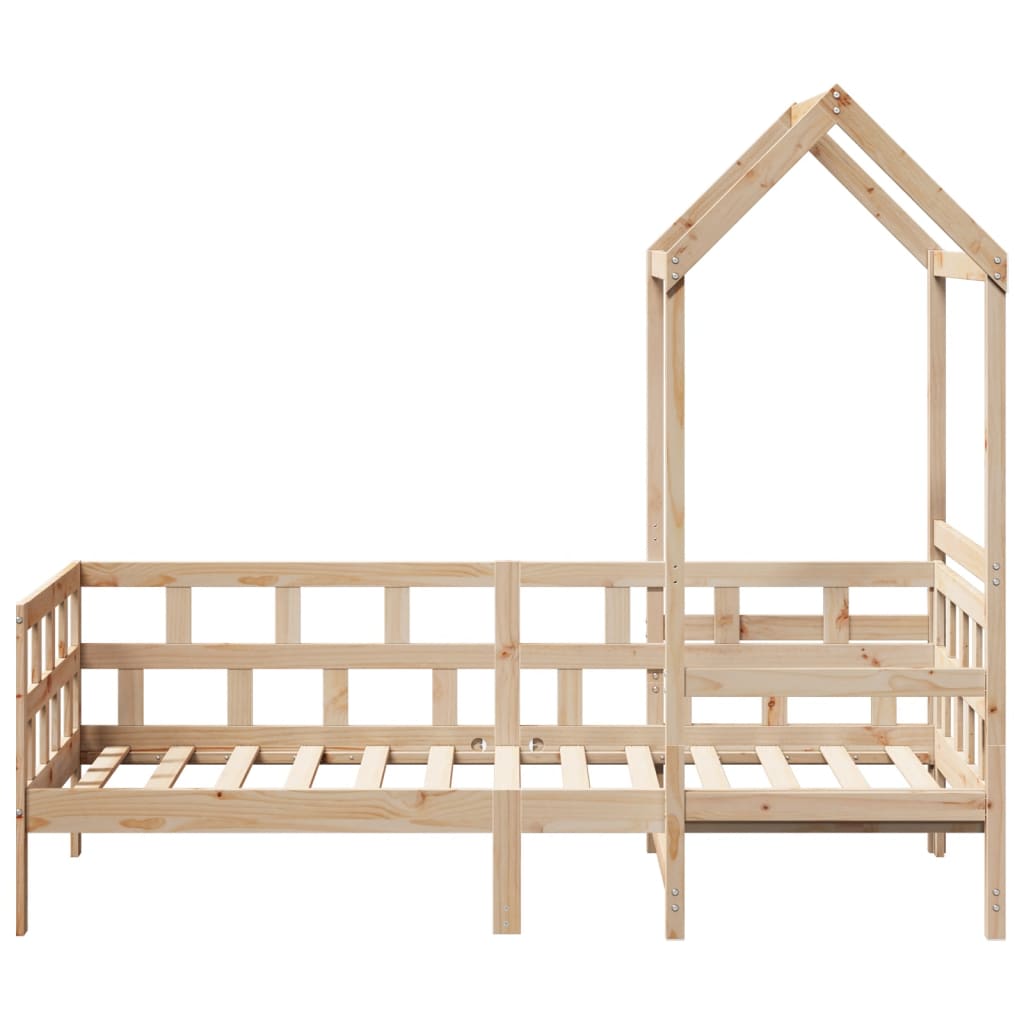 vidaXL Daybed with Canopy 80 x 200 cm Solid Pine Wood