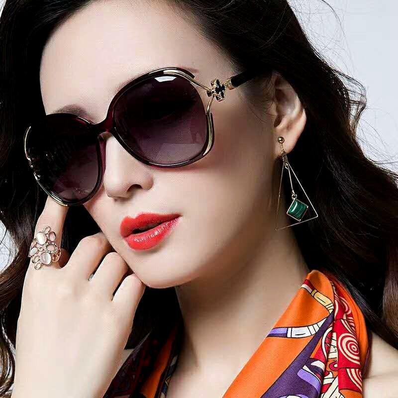 Fashion Fox Head Sunglasses Women'S Sunglasses Ins Large Frame Glasses Classic Driving Street Shot