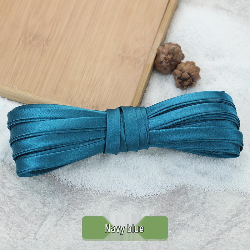 Hengmeihe 0.85cm Satin Cheongsam Hemming Strip: Solid Color, Imitation Silk, Non-Iron Accessories for Women