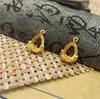 Water Drop Gemstone Setting Zinc Alloy Pendant Hairpin Ornament