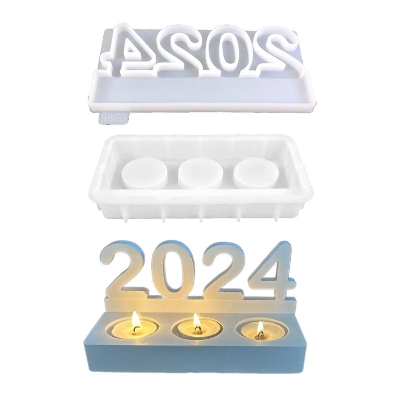 

2024 Shaped Candlestick Silicone Mold Candle Base Mould Candle Holders Casting Molds DIY Ornaments Tabletop Decoration 1 чистый