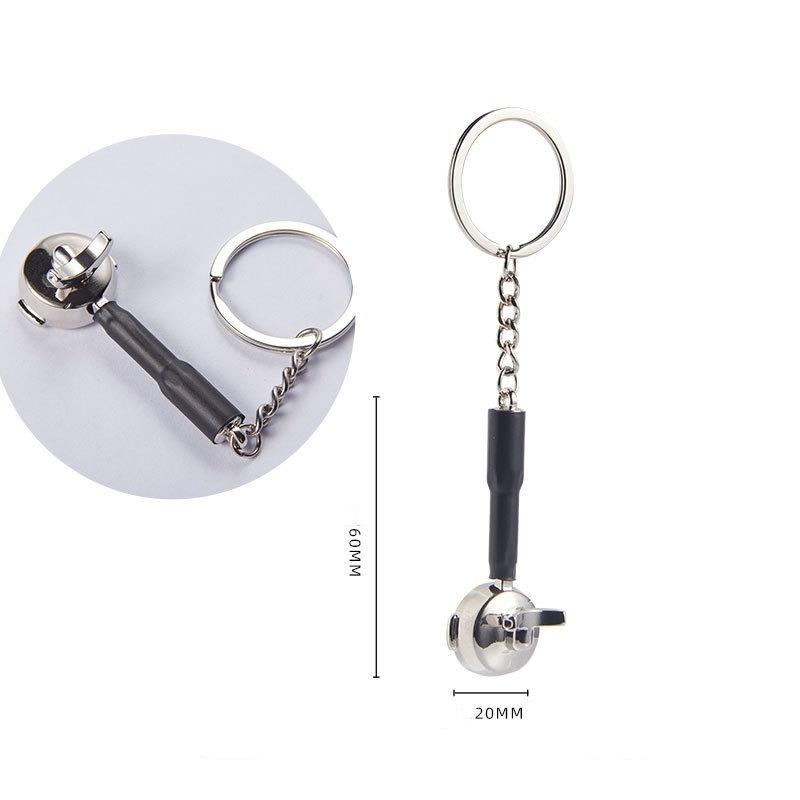Coffee Supplies Key Chain Fashion Zinc Alloy Key Chain Coffee Appliance Accessories Design Key Chain Decoration Holiday Gift