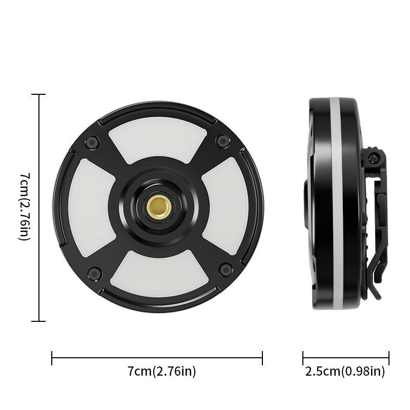 Newest EDC Multifunctional Camping Light with Multiple Light Sources Outdoor RGB Atmosphere Light Portable Hat Clip Hook Magnet