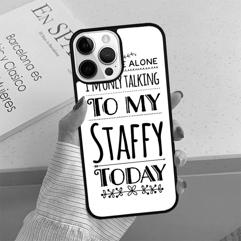 Staffordshire Bull Terrier Staffy Dog Phone Case For iPhone SE2020 15 16 14 13 12 11 Pro Max Coque For Apple 8 PLUS 7 fundas