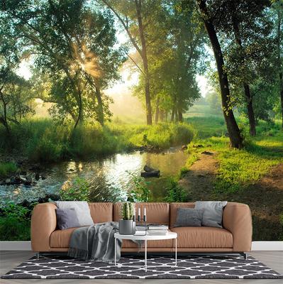 Wald Bach Tapete 3d Naturlandschaft Wald Wandbild Wohnzimmer Schlafzimmer Wandbild Heimdekor