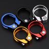 Aluminum Alloy Bike Seat Post Clamp 28.6mm Bicycle Seatpost Tube Clip Bicycle Seatpost Clamp for Mountain Bike Road Bike
